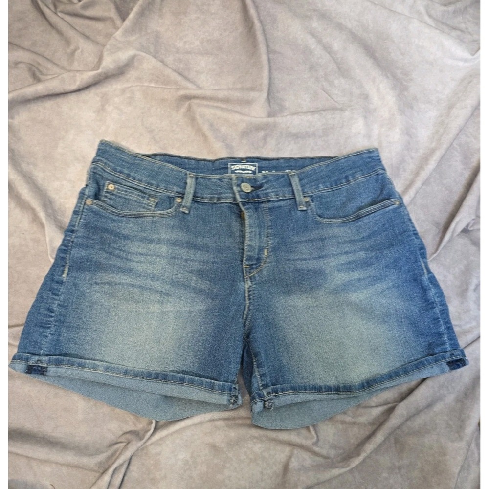 Levis Women's Size 28 Rolled Hem Modern Shorts Stretch